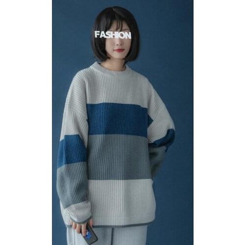 Wear sweaters outside in autumn and winter 2021 new womens loose Pullover Korean lazy thickened sweater