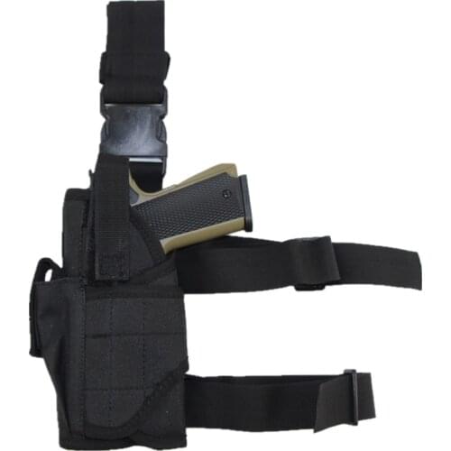 Tactical Left Tornado Leg Holster Adjustable Universal Thigh Holster Hunting Airsoft Gun Pouch for Glock 17 Colt1 911 Beretta M9