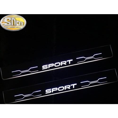 SNCN Waterproof Acrylic Moving LED Welcome Pedal Scuff Plate Pedal Door Sill Pathway Light For Toyota RAV4 RAV 4 2009 - 2020