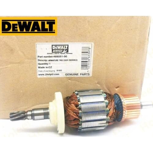 ARMATURE ROTOR FOR DEWALT D25700K D25701K D25711K D25712K D25713K D25721K D25722K D25723K D25840K D25870K D25871K 489251-00