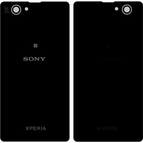 Housing Back Cover Battery Cover Repair Part Replacement compatible with Sony D5503 Xperia Z1 Compact Mini, (With Camera Lens)