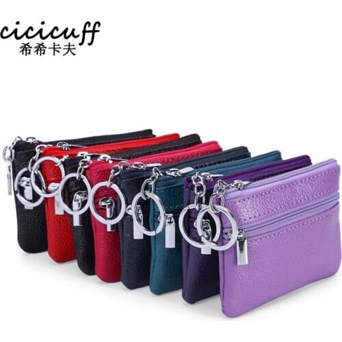 CICICUFF Genuine Leather Coin Purses 2020 New Kids Small Change Money Bags Pocket Wallets Womens Key Holder Case Mini Pouch