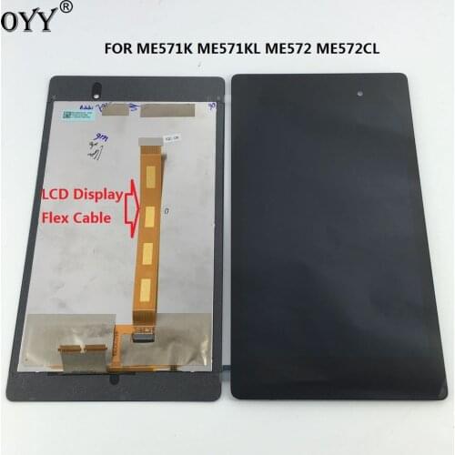 LCD Display Touch Screen Digitizer Glass Assembly For Google nexus7 2nd ME571 ME571K ME571KL ME572CL K008 K009 free Flex Cable