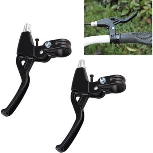 2pcs Lightweight Alloy Bike Brake Levers 2-Finger MTB V-Brake For 22mm Dia Mountain Bicycle Handlebar Comfort Cycling Parts
