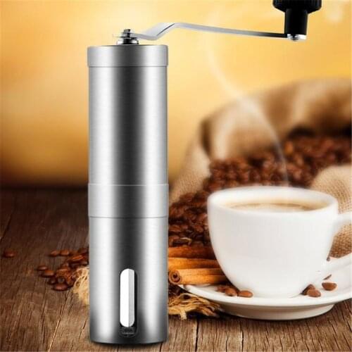 40g Capacity Silver Portable Manual Handheld Coffee Grinder Kitchen Accessories Stainless Steel Professional Manual Grinders