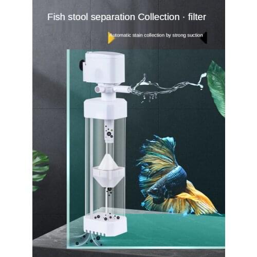 3-In-1 Fish Tank Built-in Filter Pump Aquarium Internal Water Pump Collect Fish Feces for Fish Tank Water Purification
