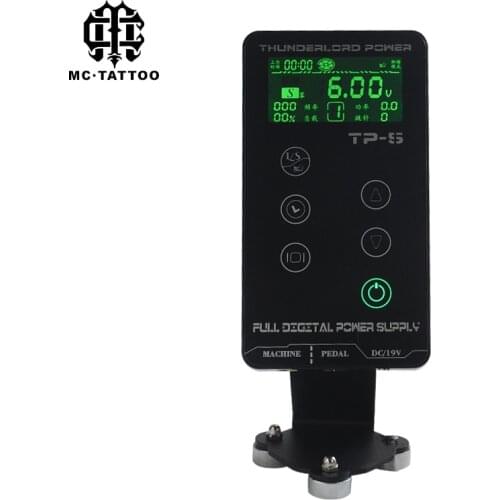 Tattoo Power Supply HURRICAN UPGRADE Touch Screen TP-5 Intelligent Digital LCD Makeup Dual For Tattoo Machines Gun Work