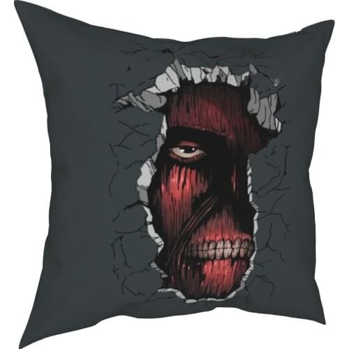 Attack On Titan Pillow Cases Shingeki no Kyojin Best Anime Cushion Cover Awesome Decorative Pillowcase for Car 18