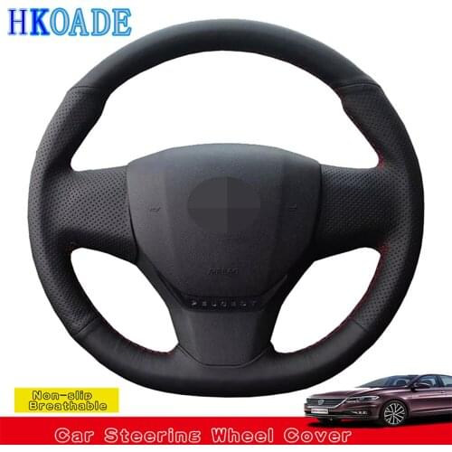 Steering Wheel Covers Artificial Leather For Citroen C3 C3-XR 2015-2019 C4 2016-2019 Peugeot 408 2014-2019 Traveller 2016-2019