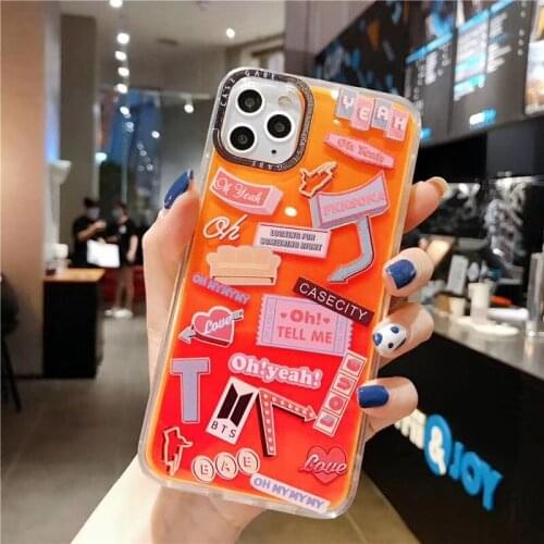 Graffiti Case For iphone11 Pro max DIY Case for iphoneXS Max 8Plus Noctilucent case for iphone XR 30pcs DHL Free