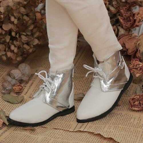 BJD Doll shoes suitable for 1-3 size ID75 fashion matching short leather boots color boy shoes doll accessories