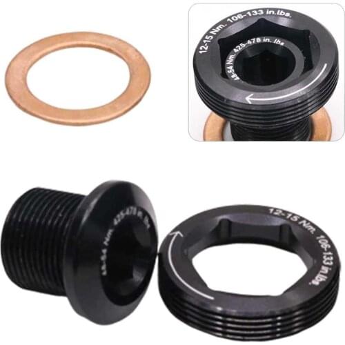 M15 Mountain Bike Crank Screw Cap MTB Crankset Cover Aluminum Bicycle Crank Arm Bolt Aluminium Alloy Bike Bicycle Parts