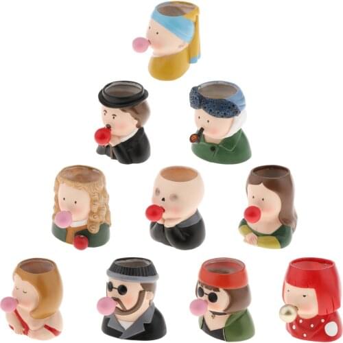 Desktop Succulent Plant Pot Mini Cactus Plant Pot Flower Pot Cartoon Planter Pot Bonsain Container