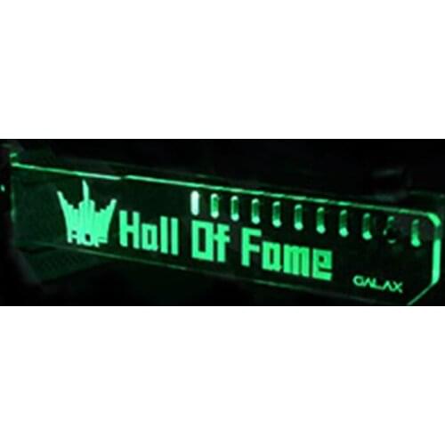 New Green Extended Version For Holl Of Fome GALAX LED Luminous Computer Main Box Graphics Cards Support Frame Display Card HIS