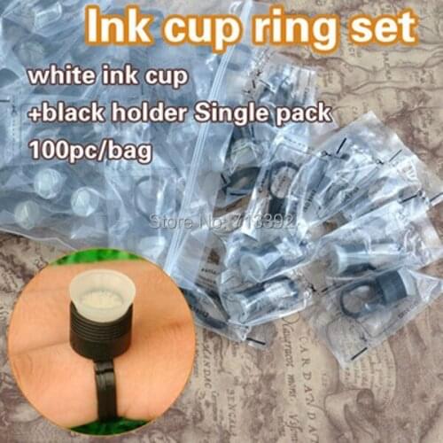 Single Package Ink Ring Holder And Sponge Cups for Permanent Makeup Accessories
