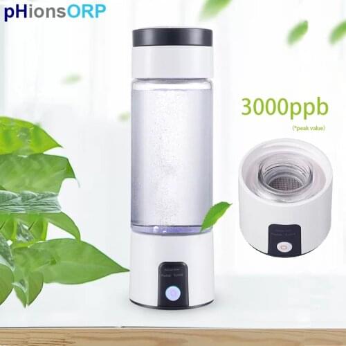 220ml Mini Portable Hydrogen Water Bottle SPE Tech Dupont PEM Ion Membrane 3/10 min Electrolysis 1500mAh Pure H2 for PET bottle