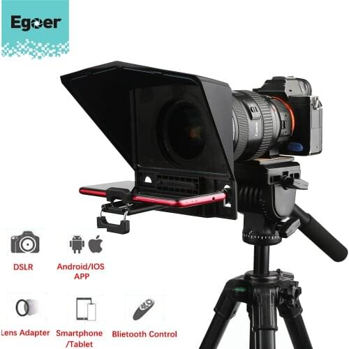 Bestview T2 Teleprompter for iPad Phones Prompter Outdoor Interview Photography prompteur Tablet for Nikon Sony Camera