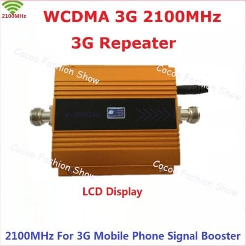 ZQTMAX 3G Repeater 2100MHz Mobile Signal Booster UMTS Data Cellular Signal Amplifier Mini repeater 2100