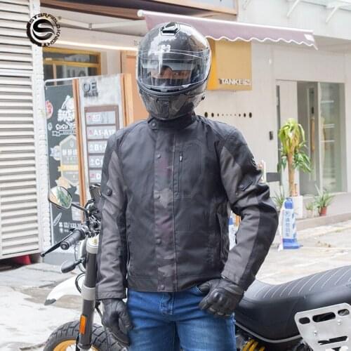 SFK Brown Camouflage Stylish Mens Motorcycle Jacket with CE Protection Armor & Detachable Liner/ Motocross Racing Accessries