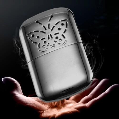 Handy Sleek Small Mini Size Portable Reuseable Metal Pocket Glove Hand Warmer For Hunter Hunting Football Winter Skiing