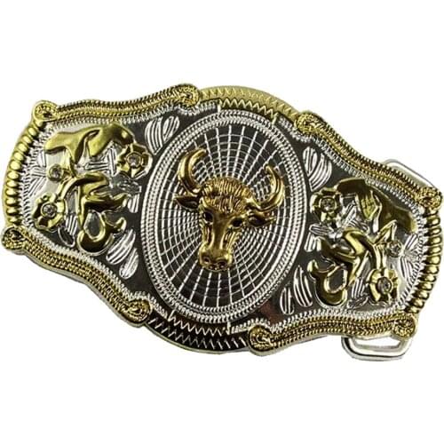 Vintage Pattern Decorative Belt Buckle Antique Western Belt