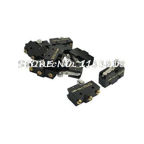 10pcs LXW5-11G2 SPDT Momentary Roller Hinge Arm Limit Switch Microswitch