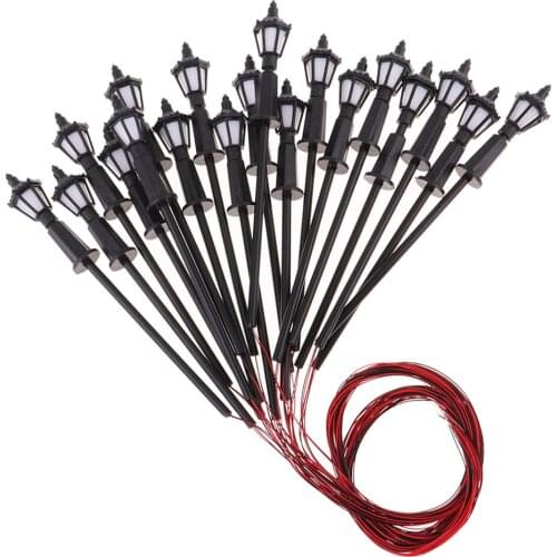 20pc HO Cargo Yard LED Model Railroad Yard Spot Garden Lights