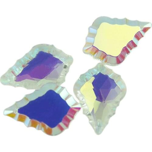 38mm/50mm/63mm/76mm Crystal Glass Chandelier Crystal Maple Leaf Crystal Hanging Pendant For Lamp Part