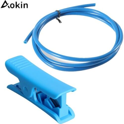 Aokin Tube Cutter Nylon PVC PU Rubber Silicone Plastic Tubing And 1M PTFE Tube TL-Feeder ID 2mm OD 4mm Clone Capricornus Tubes