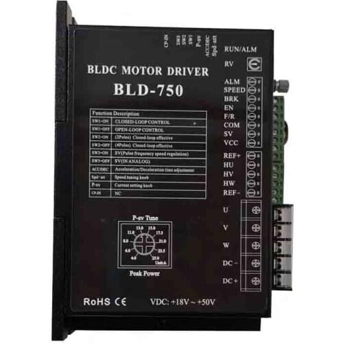 BLD-750 BLDC DC brushless motor driver 24V 36V 48V 55V 750W with Hall controller