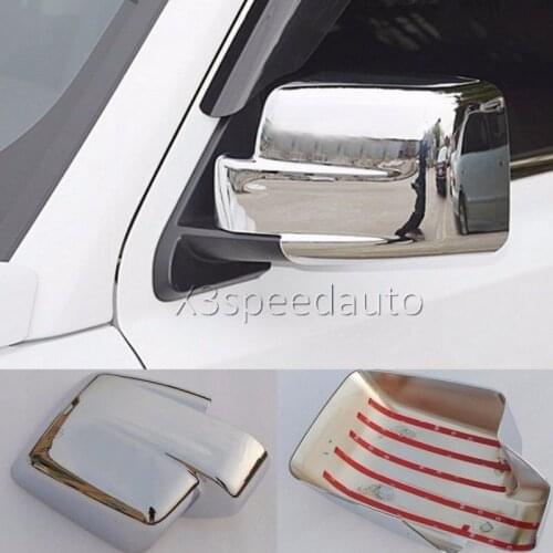 For Jeep Patriot 2011-2015 Side Door rearview Mirror Cover Trims 2pcs with LOGO Chrome ABS Car-styling