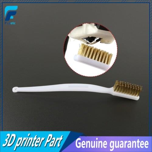 3D Printer Cleaner Tool Copper Wire Toothbrush Copper Brush Handle For Nozzle Block Hotend Cleaning Hot Bed Cleaning Parts