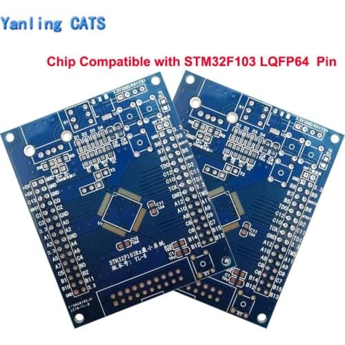 STM32F103 Development Board PCB Kit for STM32 Discovery Arm Cortex M3 RB RC RD RE LQFP64 Pin DIY Welding