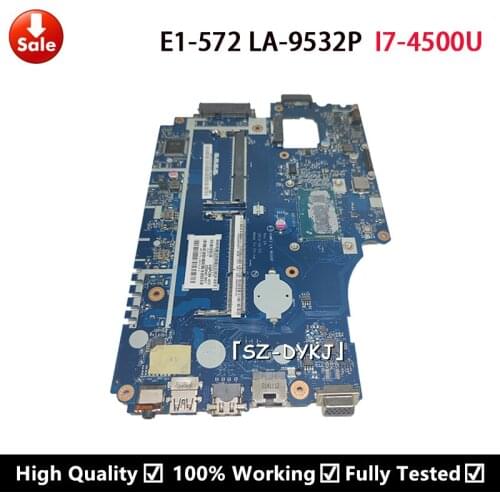 For Acer E1-572G E1-572 E1-532 mainboard With I7-4500U V5WE2 LA-9532P Laptop motherboard