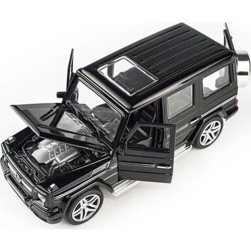 1:32 SUV Sound Light Alloy Vehicle Pull Back Car Model Toy Car For G65 SUV AMG Toys For Boys Children Gift
