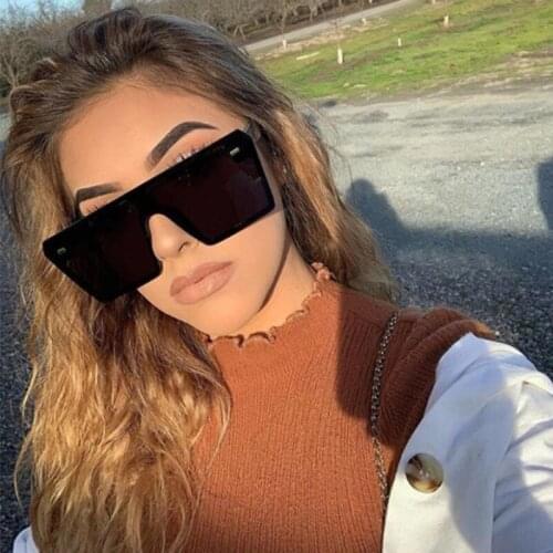 Fashion Square Sunglasses Men Women Brand Designer Mirror Black Blue Silver Sun Glasses For Male Luxulry Eyewear Glasses UV400