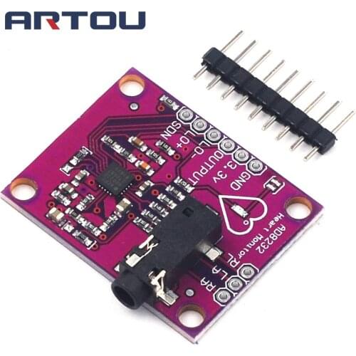 AD8232 Single Lead Heart Rate Monitor ECG Developemt Board Module for Arduino Compatible Diy Kit Electronic PCB Board Module