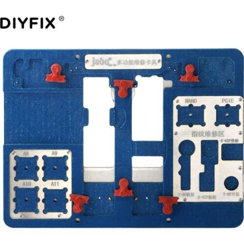 Circuit Board PCB Holder Jig Fixture for iPhone 8/8P/77P/6S/6SP/6/6P Logic Board A8 A9 A10 A11 Chip with Fingerprint Repair Tool