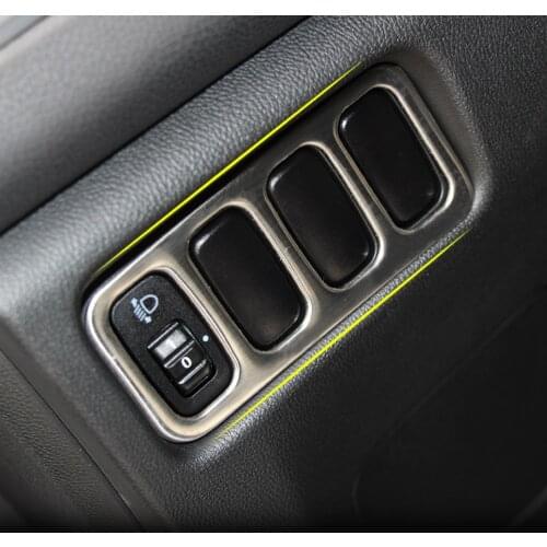 Head Light Lamp Switch Button Panel Cover Trim Garnish Fit for Mitsubishi ASX Outlander Sport RVR 2011 2012 2013 2014-2017