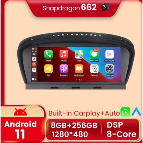 Navifly 8G+256G Android 11 Navigation GPS Car Radio Stereo Video Player For BMW 5 Series E60 E61 E63 E64 E90 E91 CCC CIC system