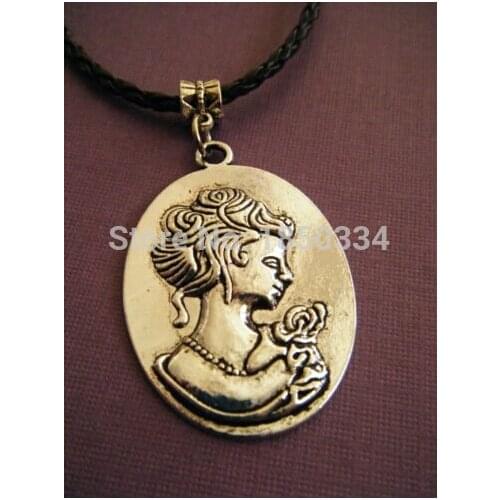 Wholesale 10PCS Fashion Very Large Cameo Charms Statement Necklace & Pendants DIY Jewelry For Woman B161