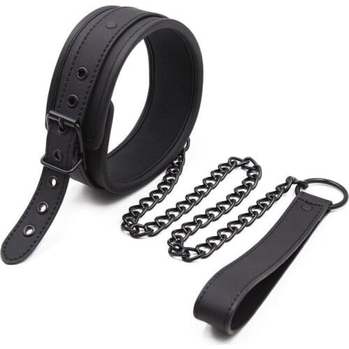 Sex Chain Leash Choker Bdsm Bondage Set Woman Collar Sexy Tools for Women Pu Leather Erotic Accessories Couples Games Harness