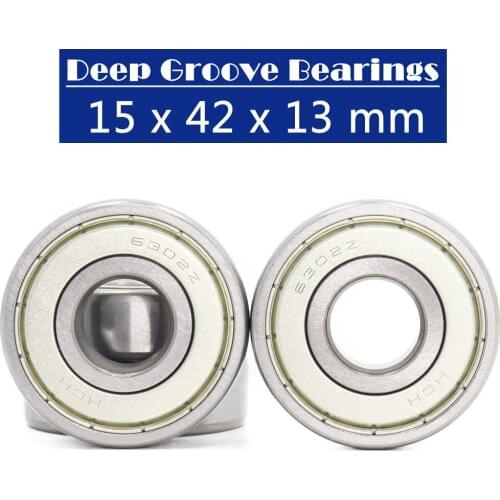 6302ZZ Bearing 15*42*13 mm ABEC-3 ( 4 PCS ) For Blower Vacuums Saw Trimmer Deep Groove 6302 Z ZZ Ball Bearings 6302Z