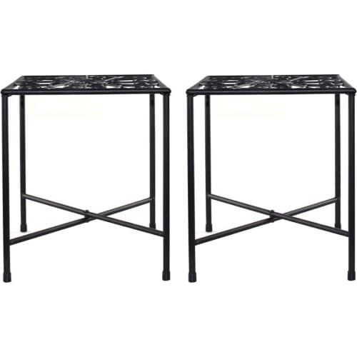 European-style Wrought Iron Flower Stand Green Dill Multi-layer Simple Livingroom Indoor Office Balcony Space-saving Plant Shelf