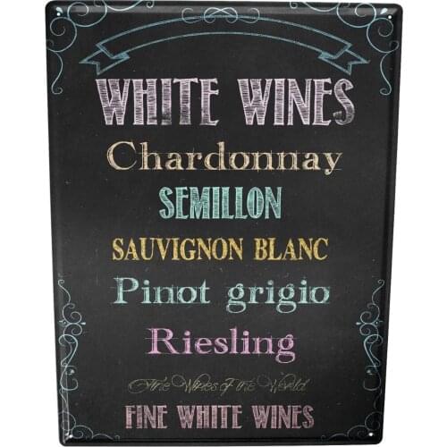 SINCE 2004 tin Plate Alcohol Retro White Wine bar Pub Restaurant