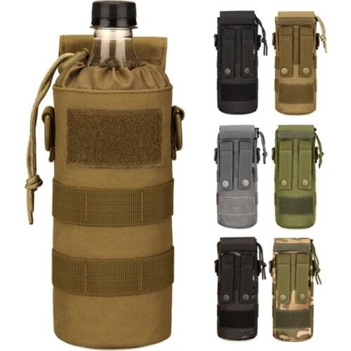 500ml Small Kettle Bag 600ml Foldable Kettle Sleeve Waist Hanging Tactical Cup Bag Kettle Satchel
