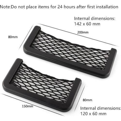 Universal Car Organizer Storage Bag Auto Paste Net Pocket Phone Holder for BMW AUDI Benz VW Ford Hyundai Lada Honda Accessories
