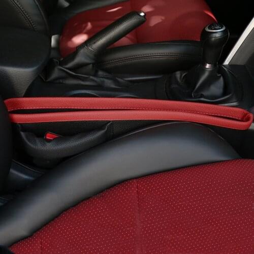 X AUTOHAUX Leather Car Seat Gap Filler Pockets Multifuntion Auto Seats Pad Soft Padding Phone Cards Holder Storage Organizers