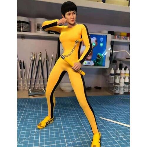 1/6 Scale Female Dolls Model Bruce Lee Clothes Model Fit 12 Inches Action Figure Dolls Toy Clothes