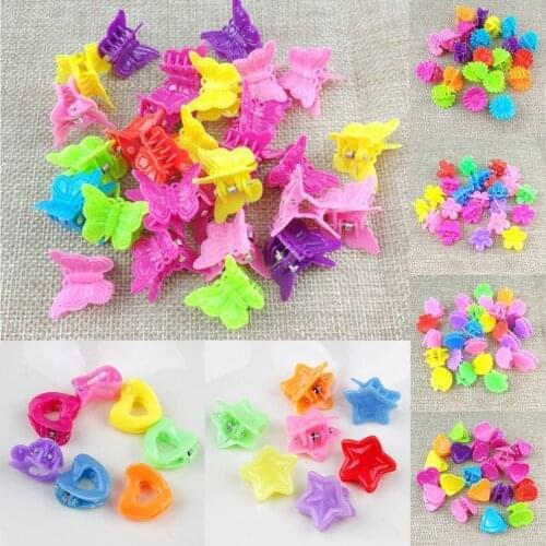 10Pcs Women Girls Hair Clips Colorful Butterfly Mini Hair Claws Clamps Hairpin